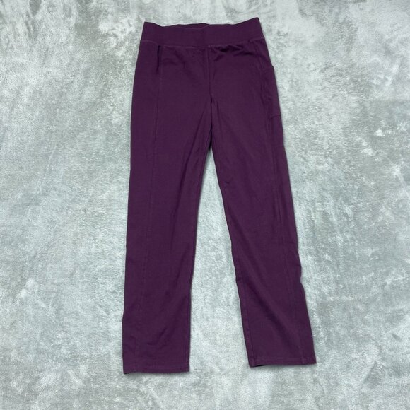 D&Co Active Womens Purple Stretch Pants Size Small Cotton Blend a1602 - Picture 1 of 6
